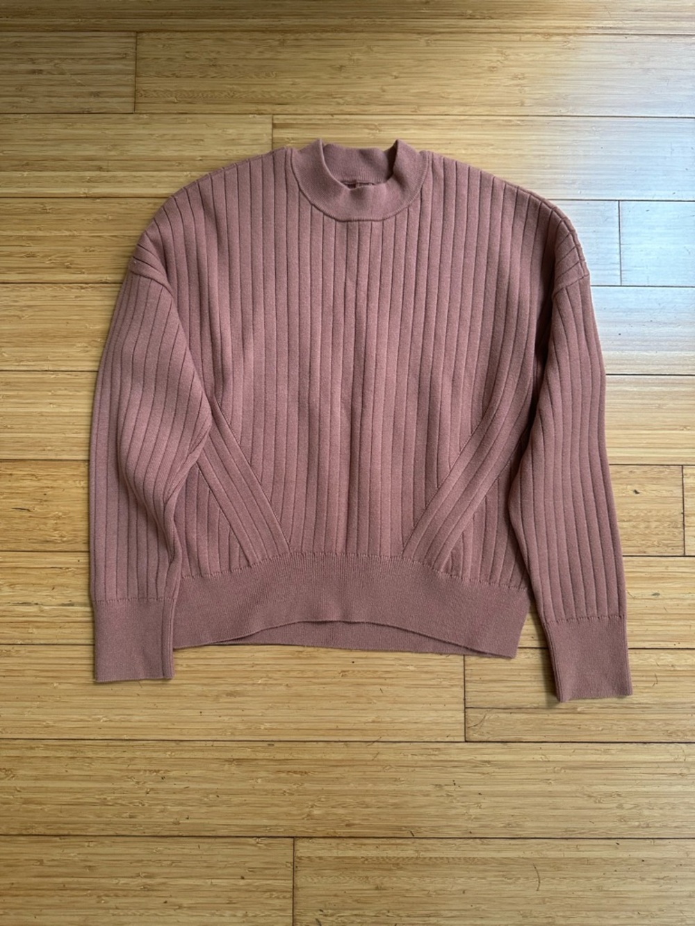 Abercrombie & Fitch Ribbed Knit 2 Piece Lounge Set XS Mauve Brown - Picture 3 of 16